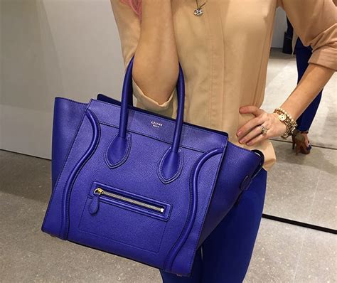 celine luggage indigo|celine mini luggage tote.